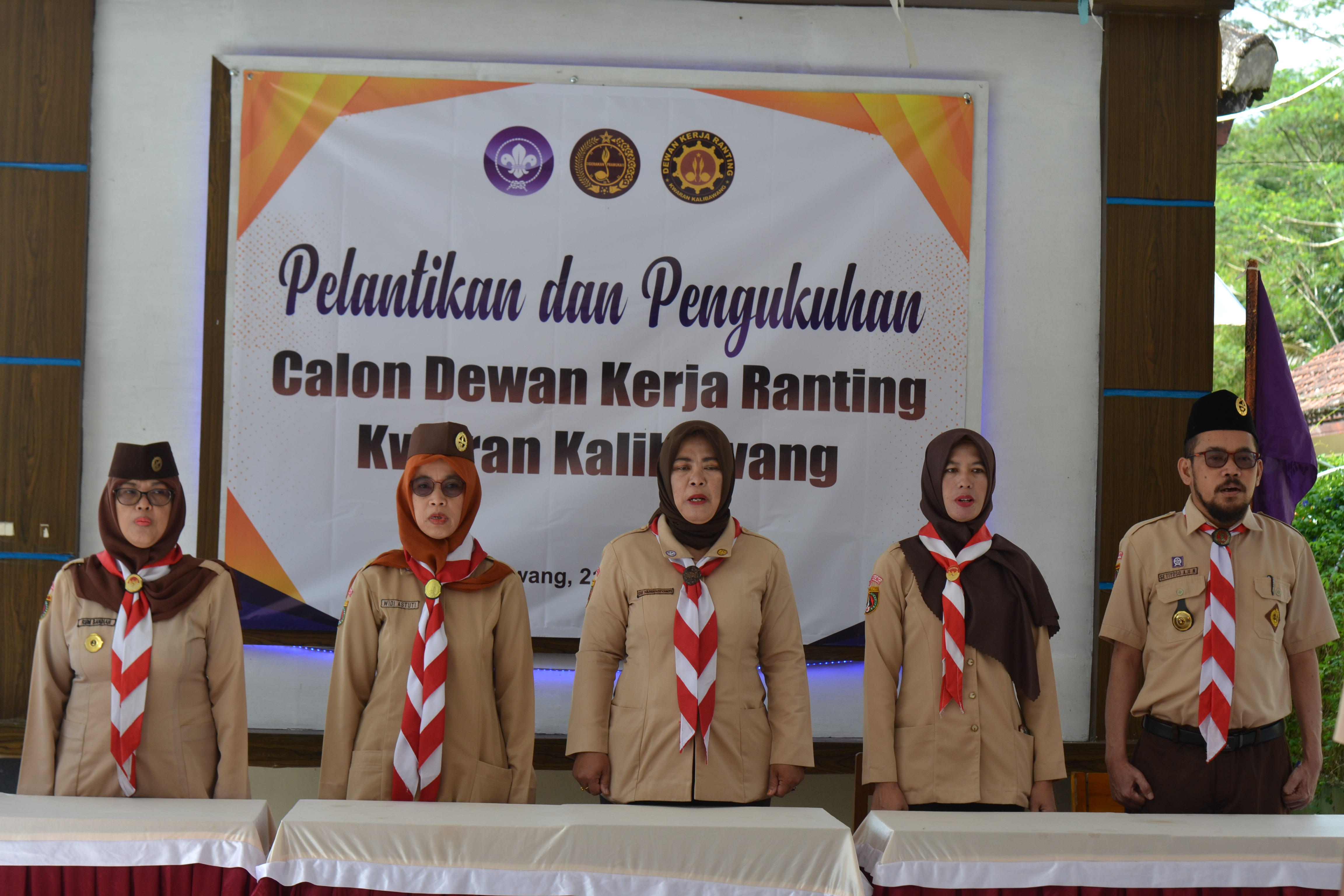 Pembukaan Pelantikan dan Pengukuhan DKR Kwarran Kalibawang